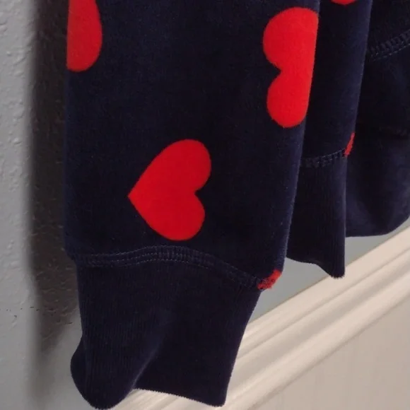 Torrid Red and Blue Hoodie Intimates Sleepwear, Size 0 (12/L) - Picture 5 of 11